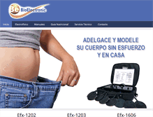 Tablet Screenshot of bioelectronic.cl